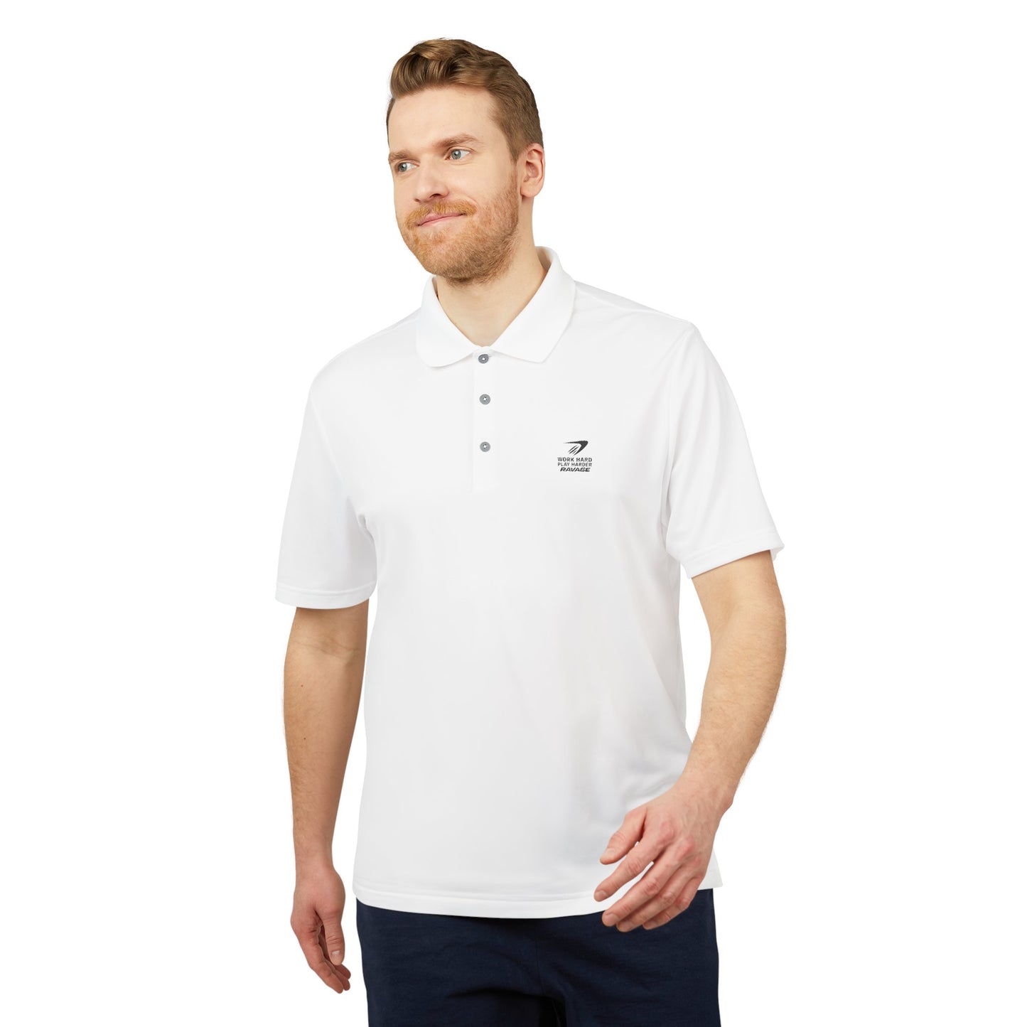 RAVAGE SPORT Adidas Unisex Performance Polo – Moisture-Wicking Athletic Shirt for Men & Women | Activewear for Sports, Summer Style, Team Events & Fitness Gifts