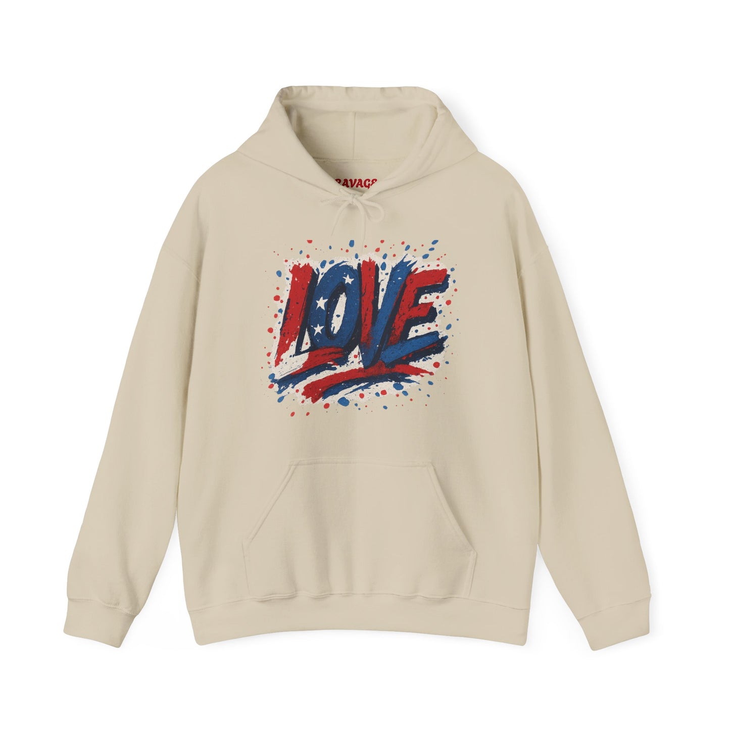 Unisex Hooded Sweatshirt with 'LOVE' Design - Cozy Gift for Friends, Valentine's Day, Casual Wear, Relaxation, Everyday Use