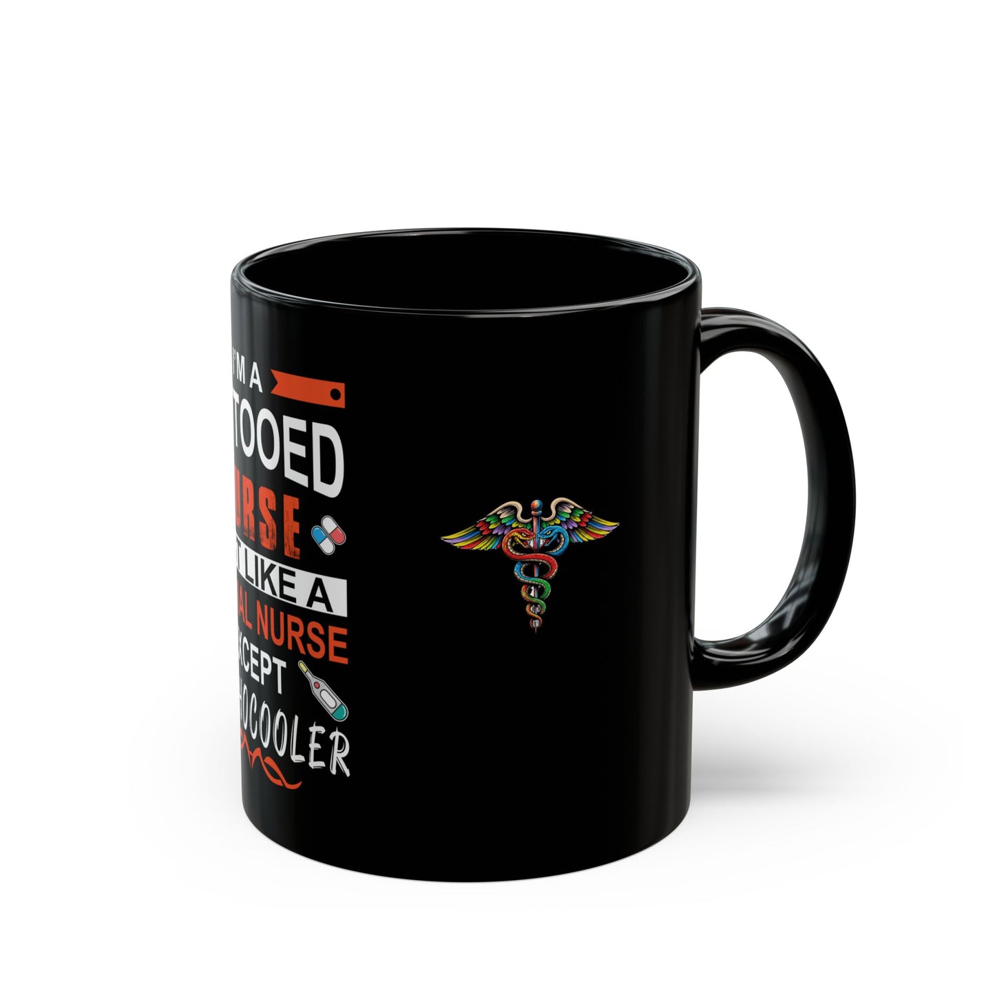 Tattooed Nurse Mug - Fun Gift for Healthcare Professionals, Coffee Lover