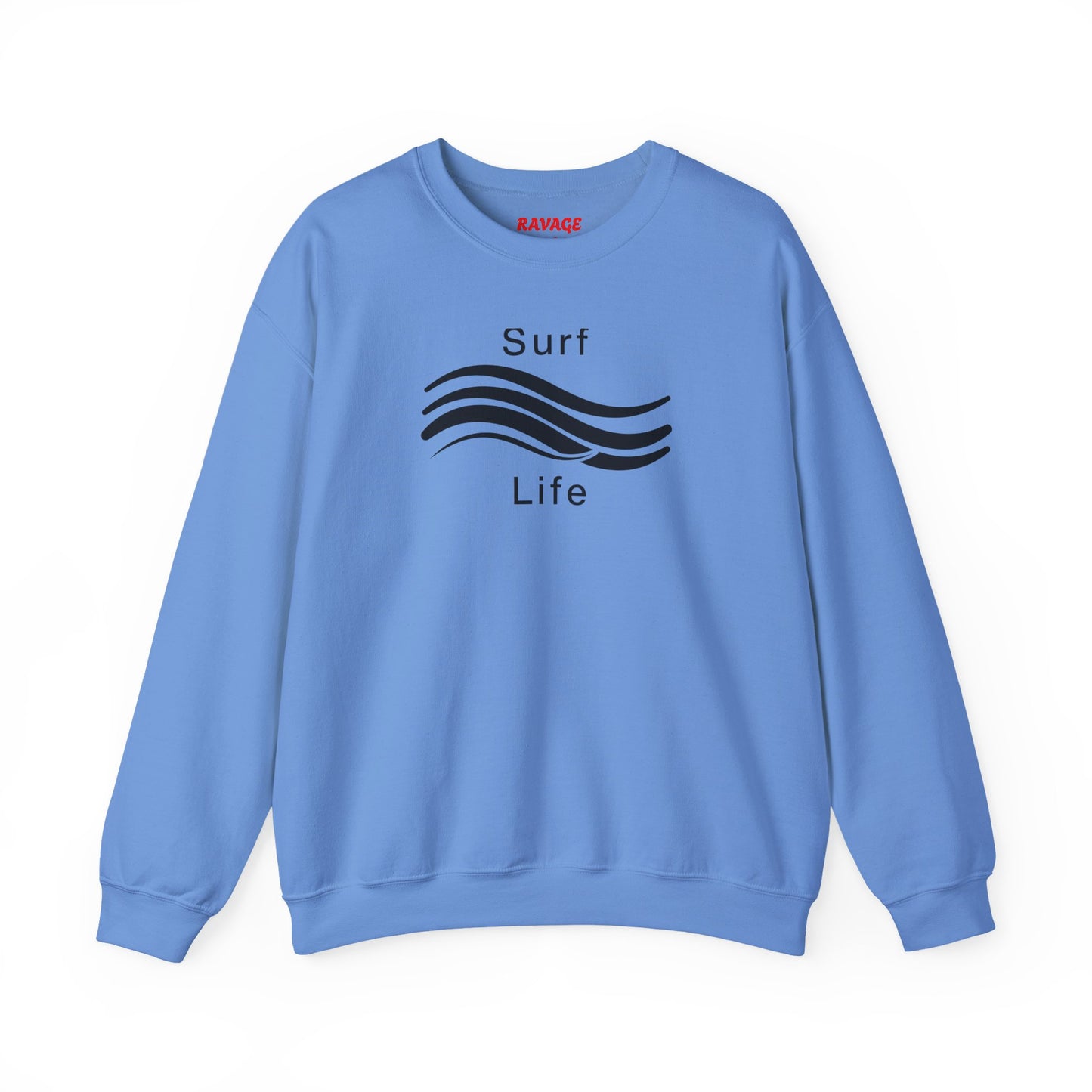 Surf Life Unisex Crewneck Sweatshirt | Beach Vibes, California Style, Perfect for Surfers