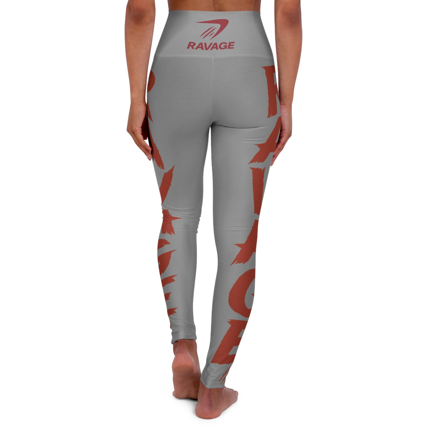 RAVAGE High Waisted Yoga Leggings – Stylish Workout Tights, Athletic Gym Apparel, Activewear for Fitness Enthusiasts and Yoga Lovers