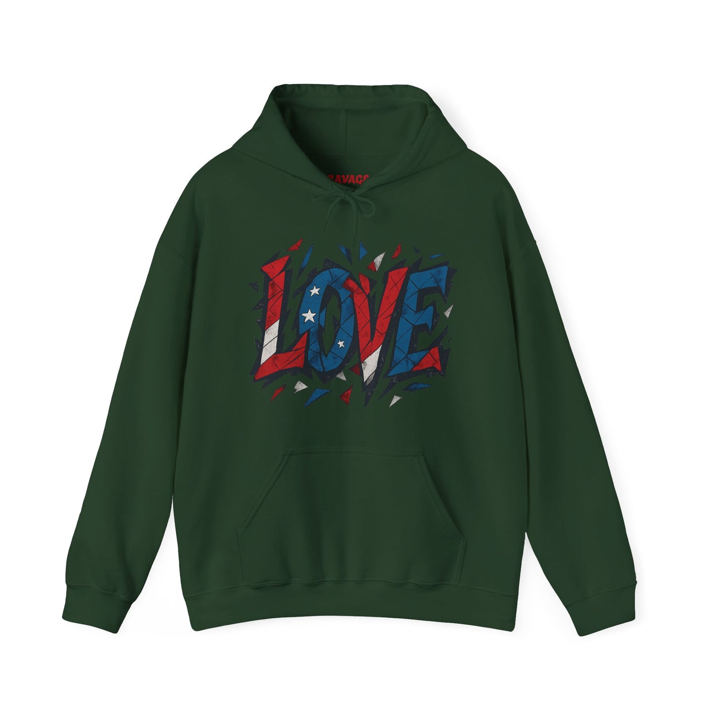 Unisex Hooded Sweatshirt with 'LOVE' Design - Cozy Gift for Friends, Valentine's Day, Casual Wear, Relaxation, Everyday Use