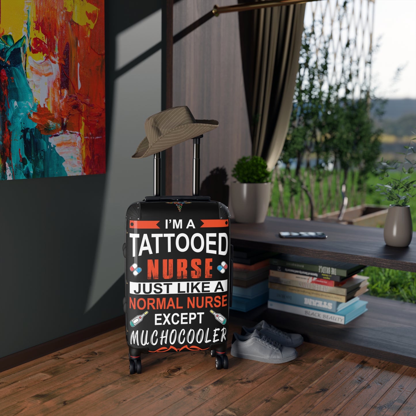 Tattooed Nurse Suitcase: Travel Gear, Weekend Getaway Bag, Nurse Appreciation Gift