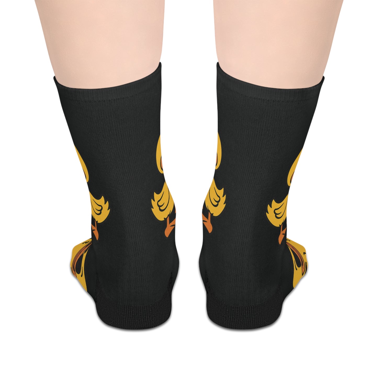 Cozy Duck Print Mid-Length Socks for Casual Comfort, Gift for Animal Lovers, Fun Everyday Wear, Perfect for Birthdays, Holidays