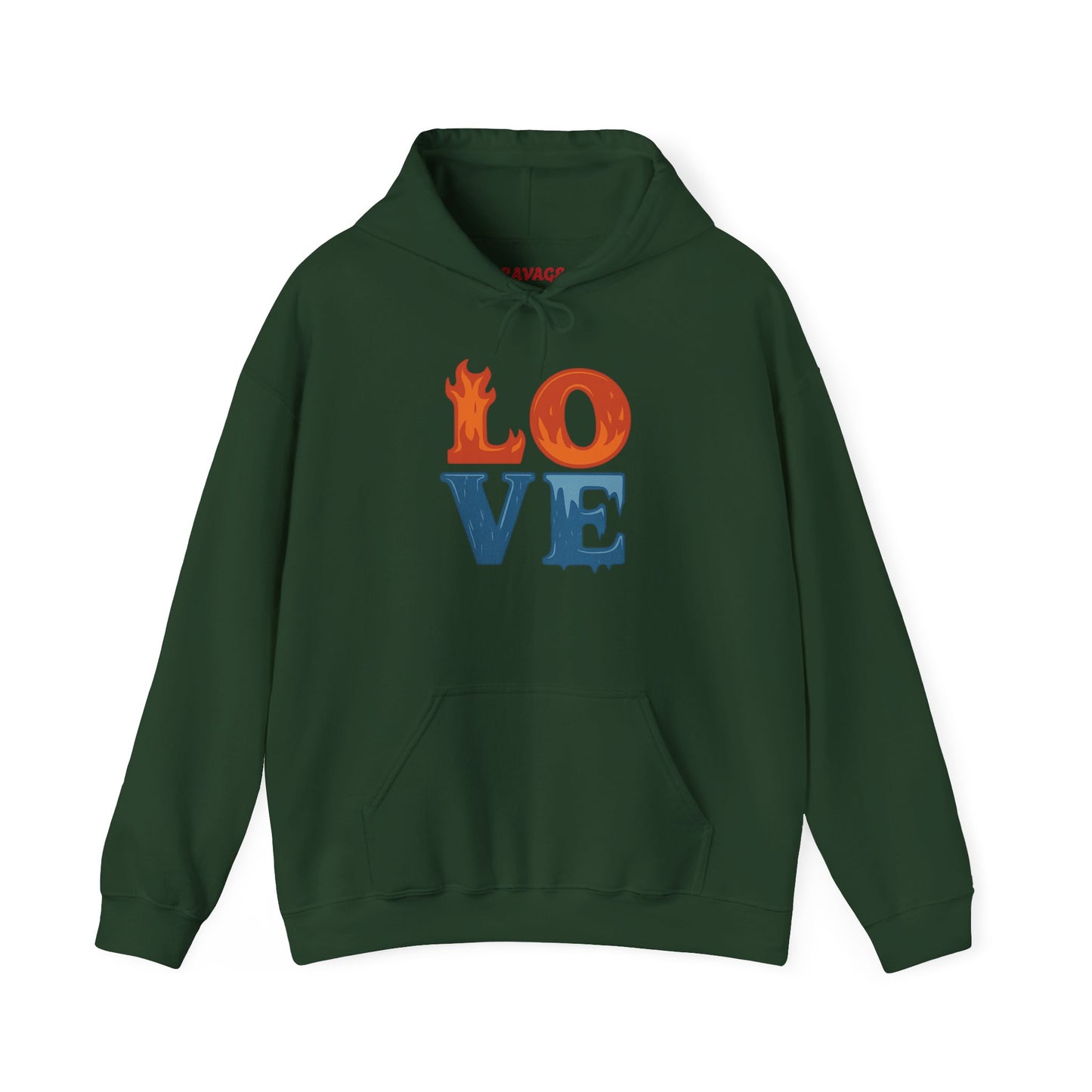 Unisex Hooded Sweatshirt with 'LOVE' Design - Cozy Gift for Friends, Valentine's Day, Casual Wear, Relaxation, Everyday Use