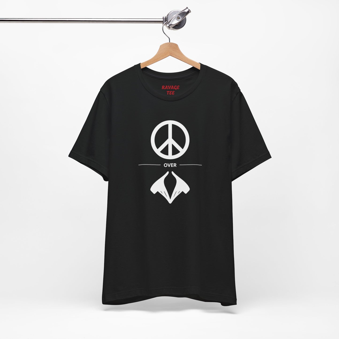 Peace Sign Unisex Jersey Tee, Casual Wear, Gift for Friends, Summer Fashion, Festival Outfit, Eco-Friendly Apparel
