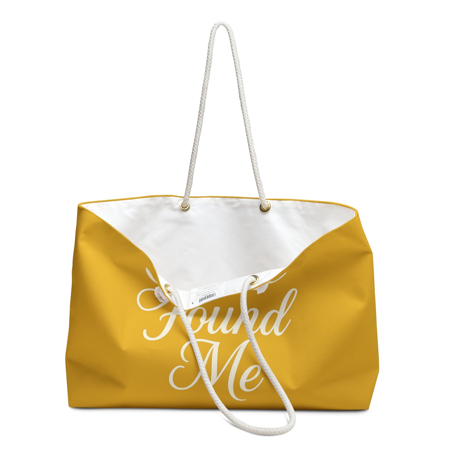 Grace Found Me Weekender Bag – Inspirational Christian Travel Tote, Faith-Based Gift, Spiritual Carryall for Weekend Getaways, Church Retreats, and Everyday Essentials