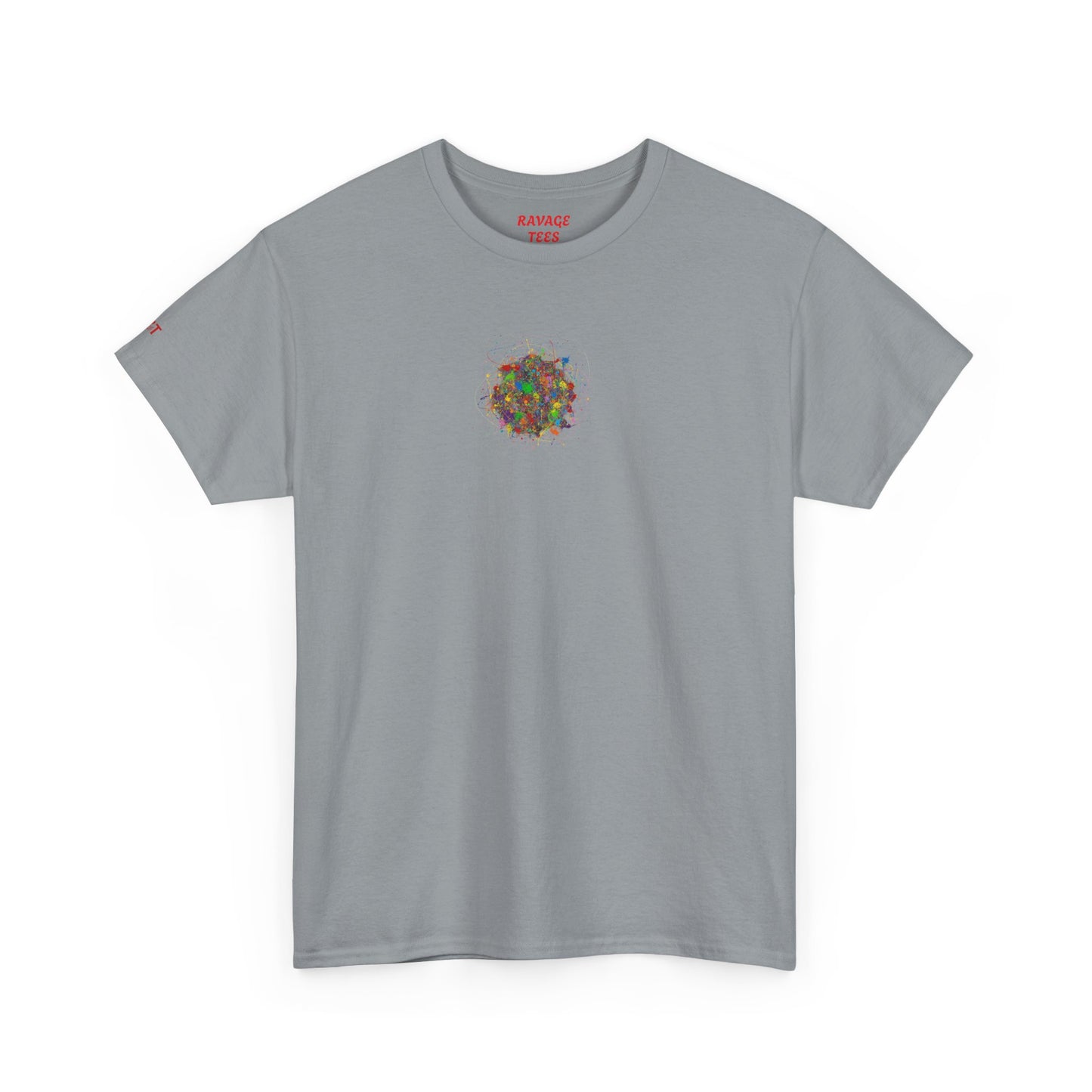 Dynamic Chaos Graphic Tee - Unisex Heavy Cotton T-Shirt, Casual Style