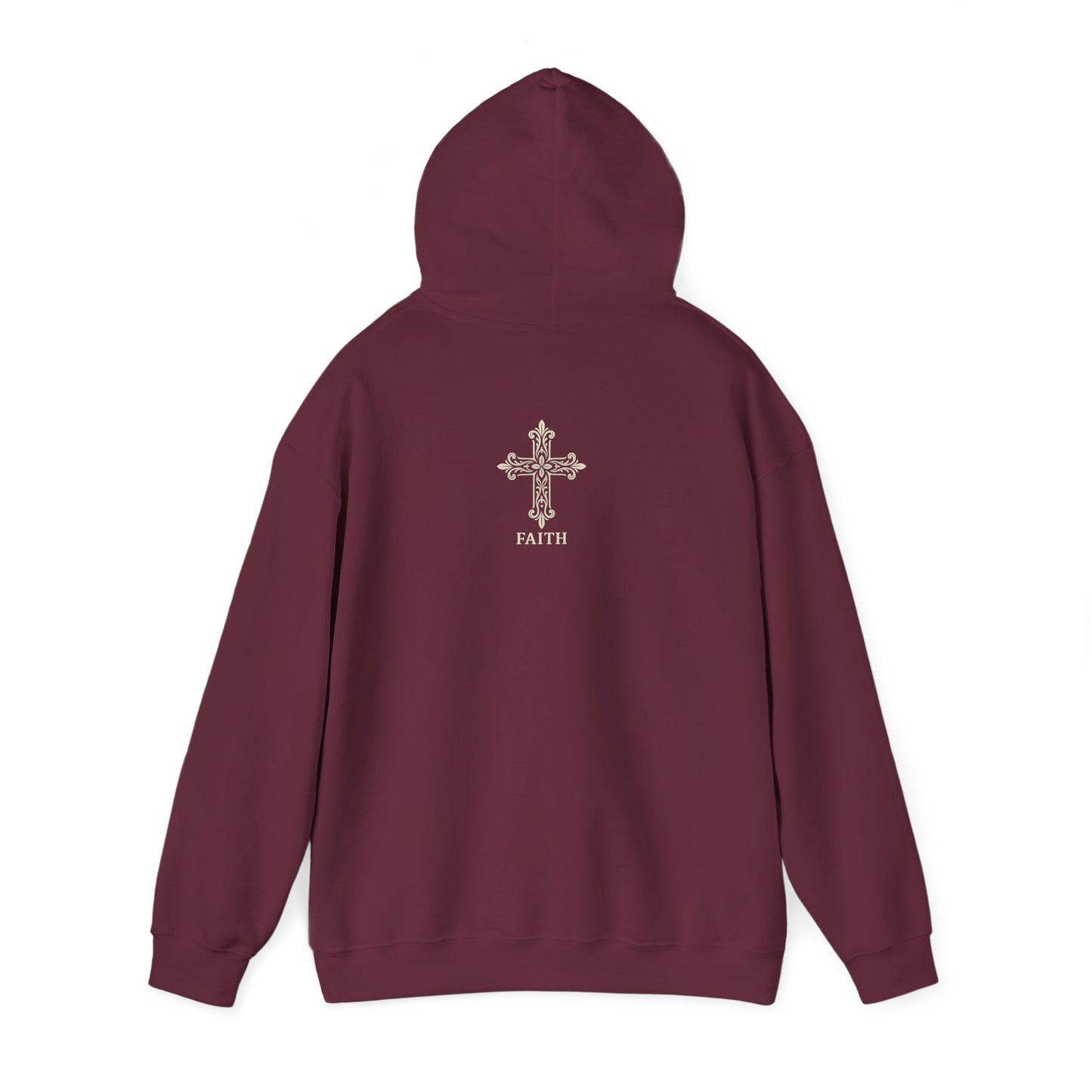 Faith-Inspired Hooded Sweatshirt, Cozy Christian Apparel, Gift for Believers, Inspirational Hoodie, Church Outing Wear