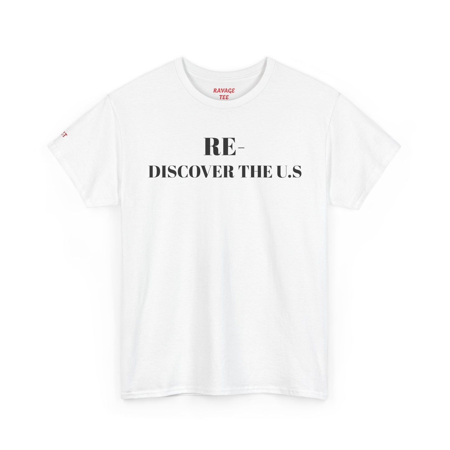 RE-DISCOVERVER the U.S. Unisex Heavy Cotton Tee