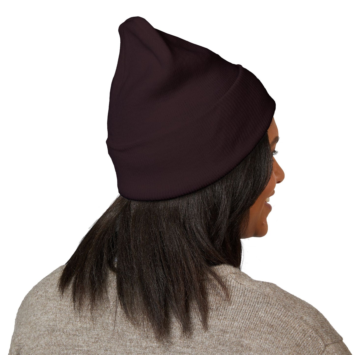Calvary Cross Embroidered Cuffed Beanie with Unique Design, Cozy Winter Hat, Unisex Knit Cap, Perfect Gift for Him or Her, Trendy Beanie for Casual Wear