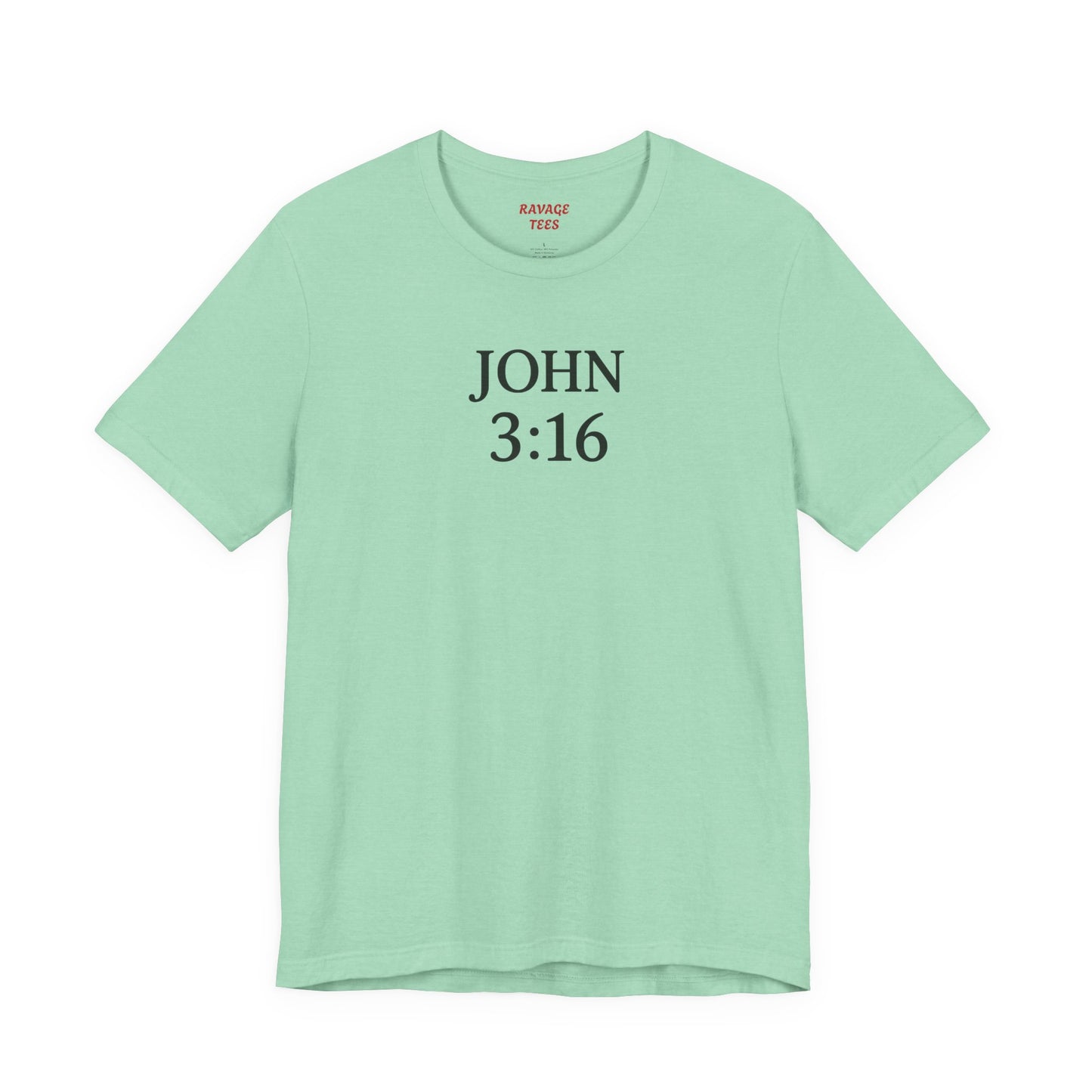 **JOHN 3:16 Faith-Inspired Unisex Tee – Christian Scripture T-Shirt, Religious Apparel, Inspirational Gift, Bible Verse Faith Shirt**