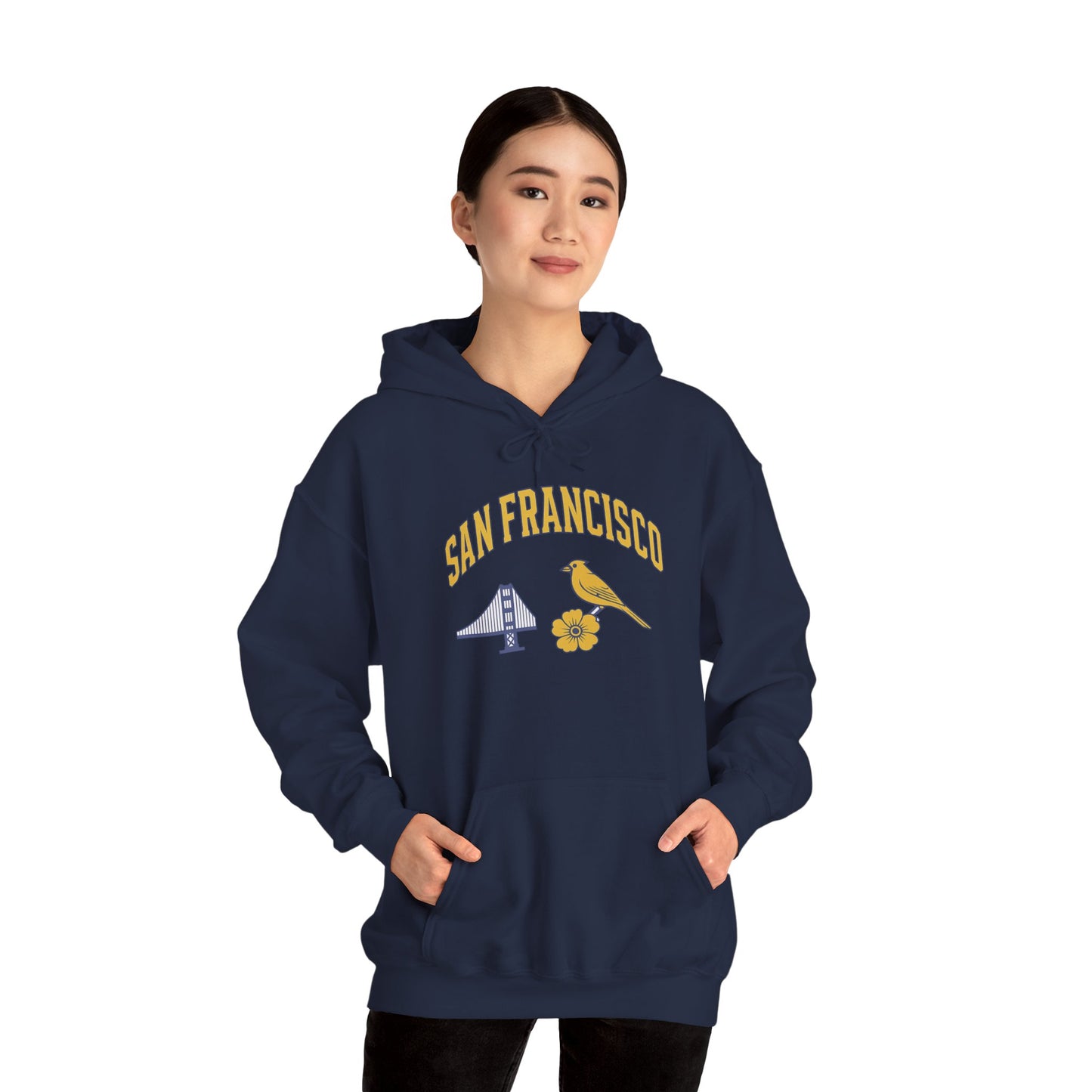 SAN FRANCISCO Unisex Hoodie – Cozy Sweatshirt, Casual Travel Souvenir, Relaxed Streetwear Gift for Nature & City Lovers