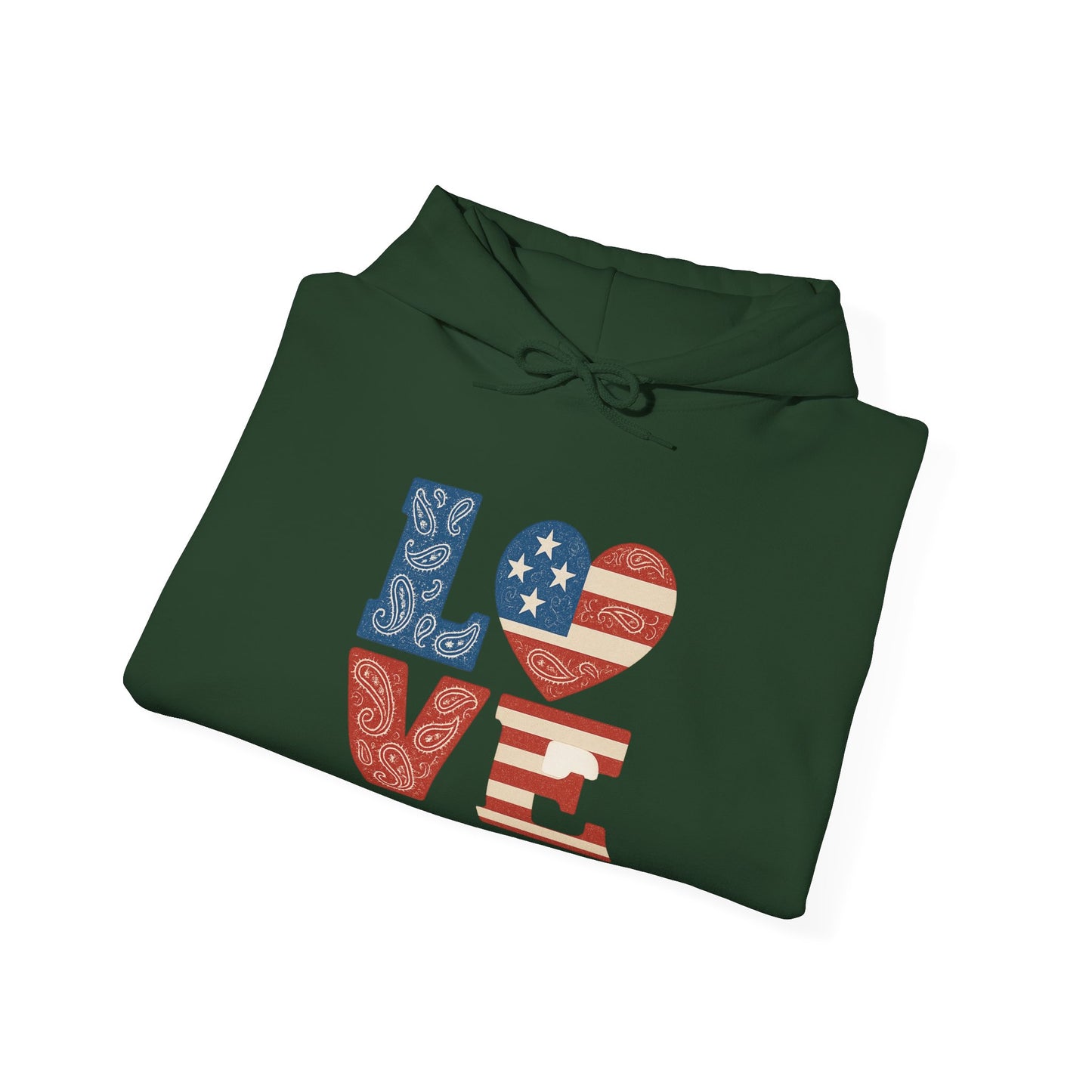 Unisex Hooded Sweatshirt with 'LOVE' Design - Cozy Gift for Friends, Valentine's Day, Casual Wear, Relaxation, Everyday Use