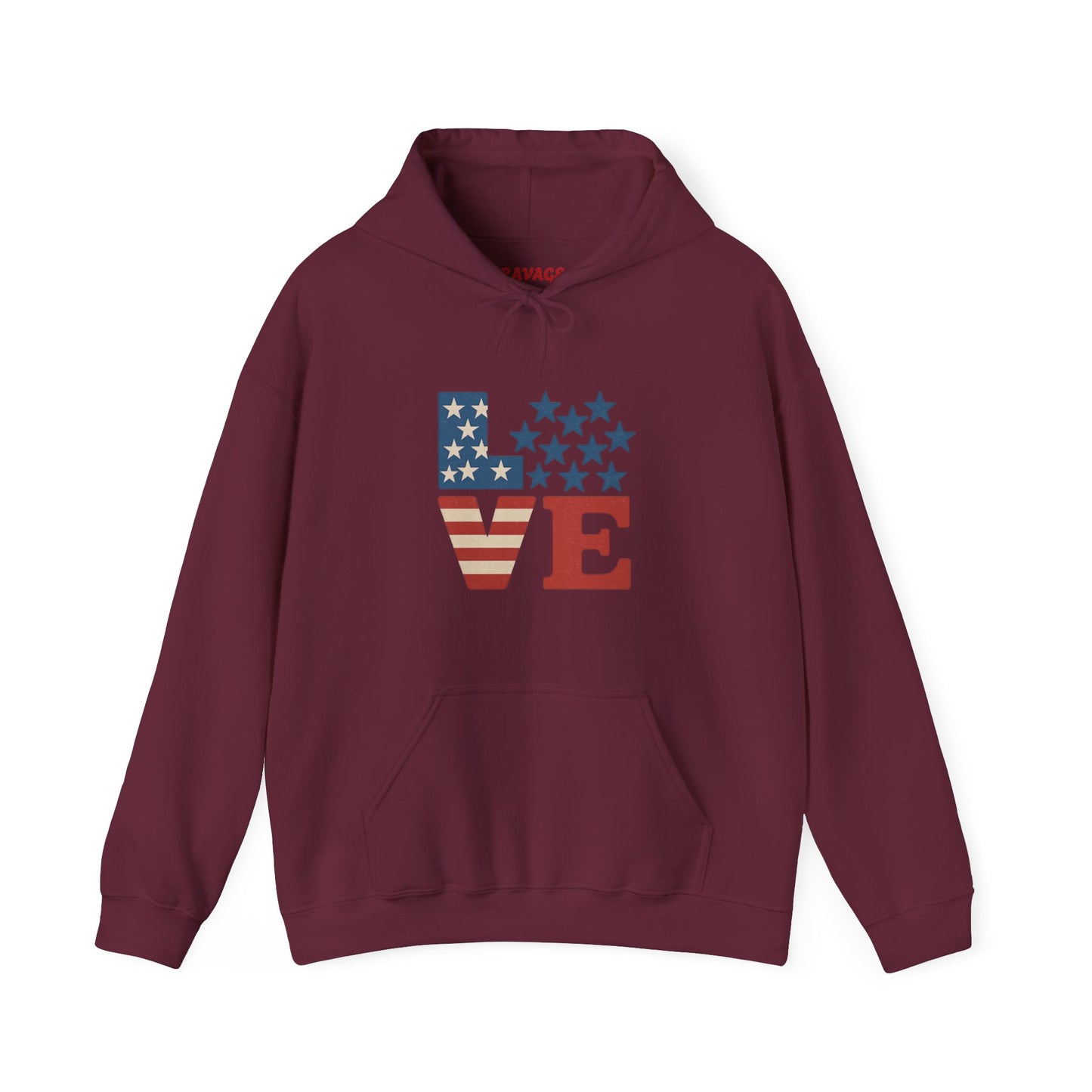 Unisex Hooded Sweatshirt with 'LOVE' Design - Cozy Gift for Friends, Valentine's Day, Casual Wear, Relaxation, Everyday Use