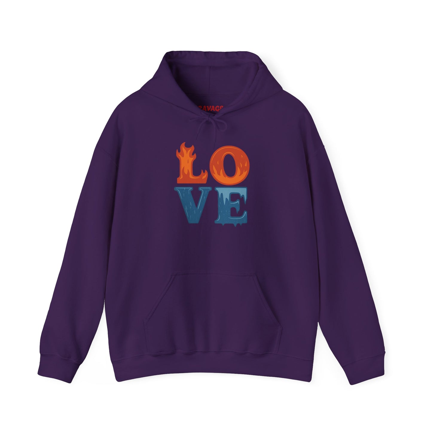 Unisex Hooded Sweatshirt with 'LOVE' Design - Cozy Gift for Friends, Valentine's Day, Casual Wear, Relaxation, Everyday Use