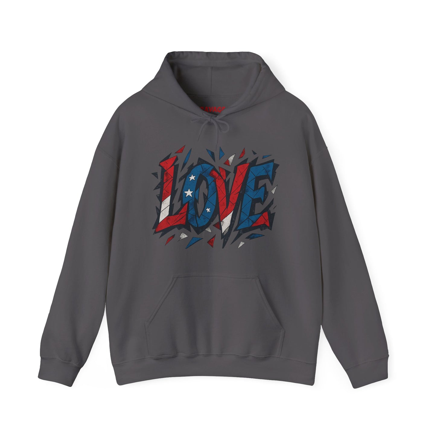 Unisex Hooded Sweatshirt with 'LOVE' Design - Cozy Gift for Friends, Valentine's Day, Casual Wear, Relaxation, Everyday Use