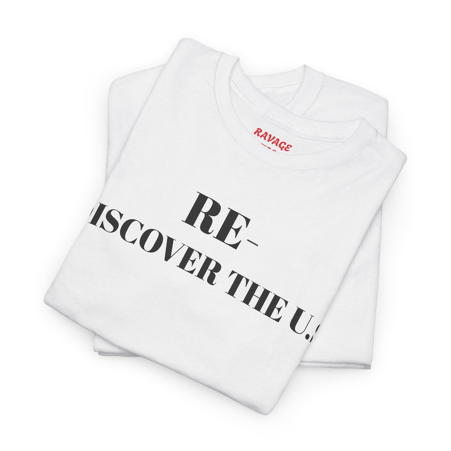 RE-DISCOVERVER the U.S. Unisex Heavy Cotton Tee