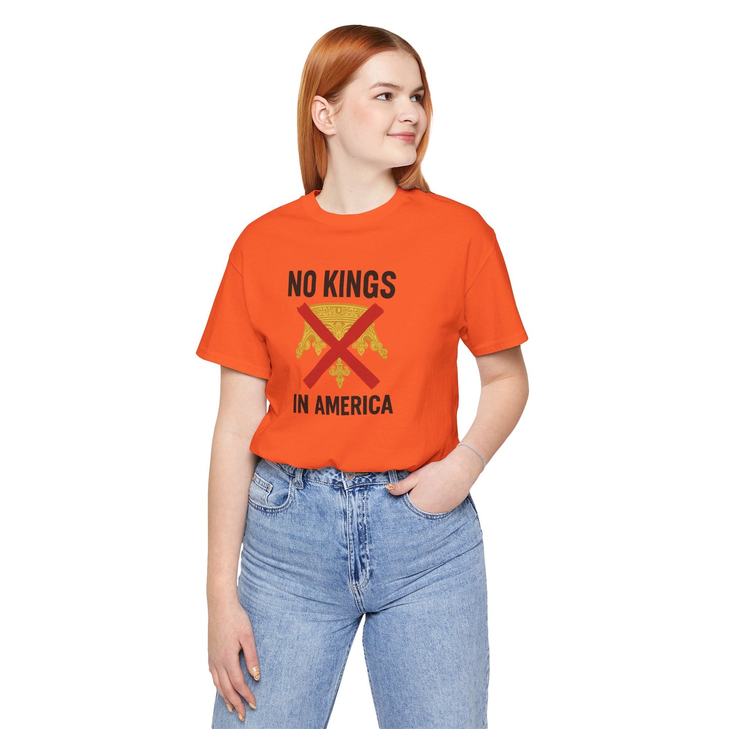 NO KINGS Revolutionary Statement Tee – Unisex Protest Shirt for Freedom, Equality & Independence Day Casual Wear