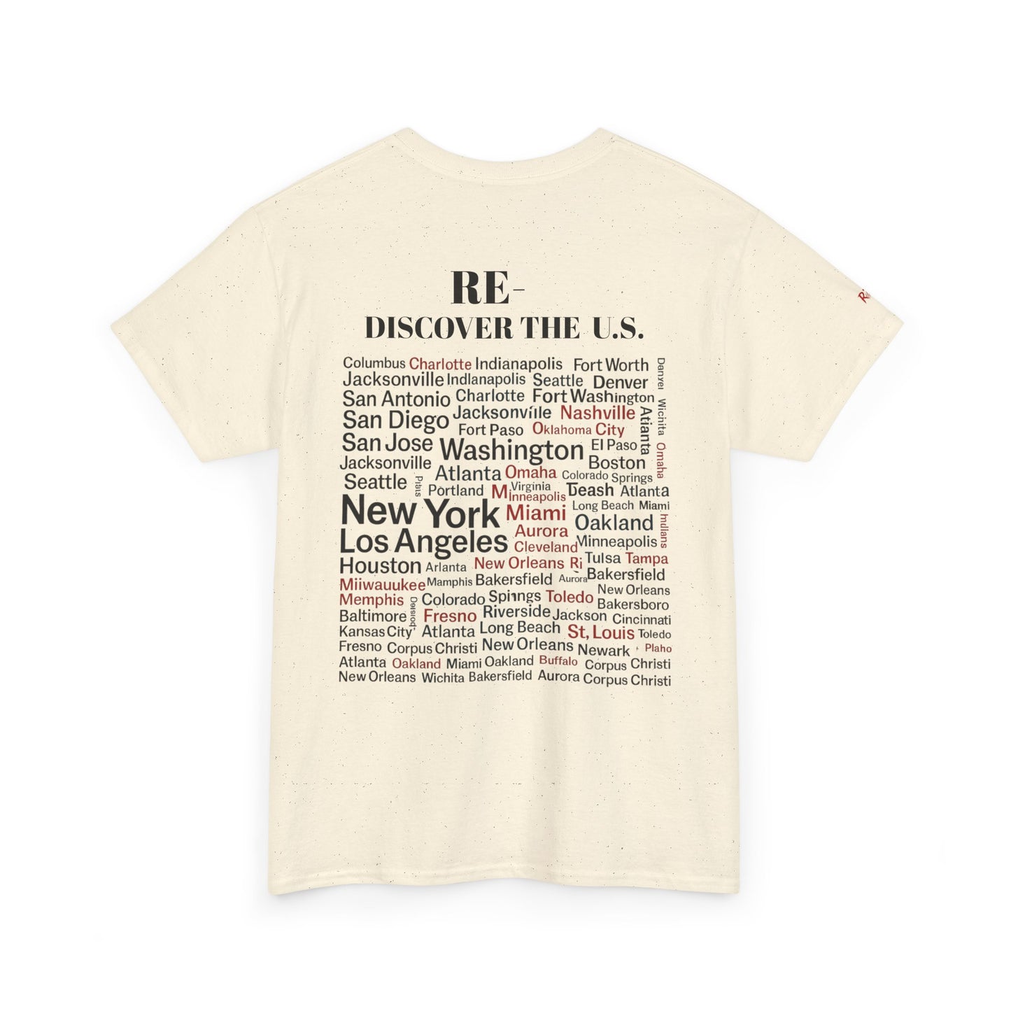 RE-DISCOVERVER the U.S. Unisex Heavy Cotton Tee