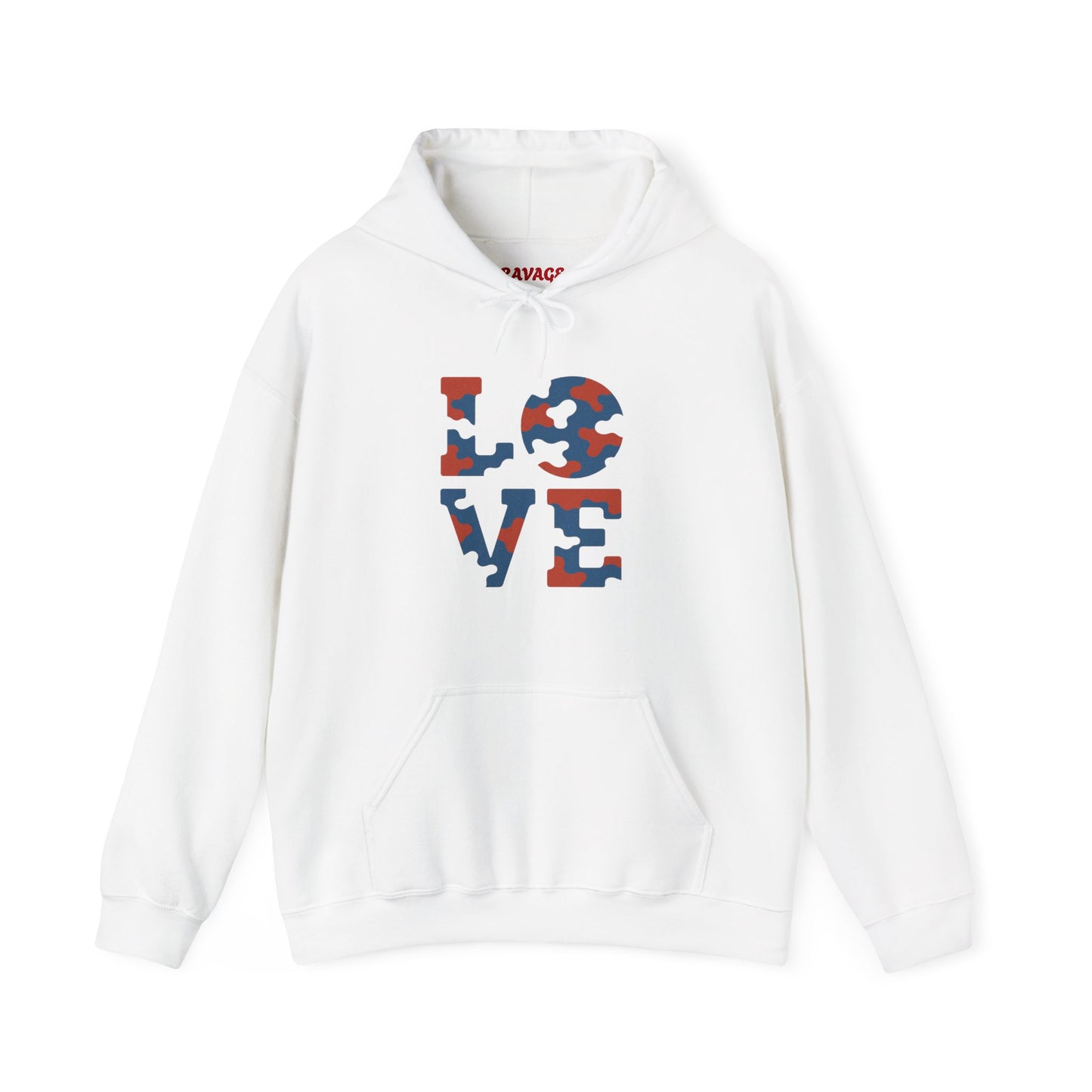 Unisex Hooded Sweatshirt with 'LOVE' Design - Cozy Gift for Friends, Valentine's Day, Casual Wear, Relaxation, Everyday Use