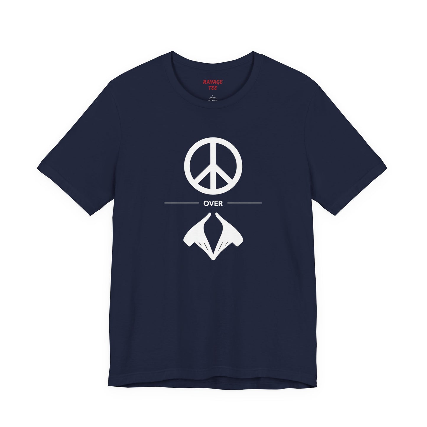 Peace Sign Unisex Jersey Tee, Casual Wear, Gift for Friends, Summer Fashion, Festival Outfit, Eco-Friendly Apparel