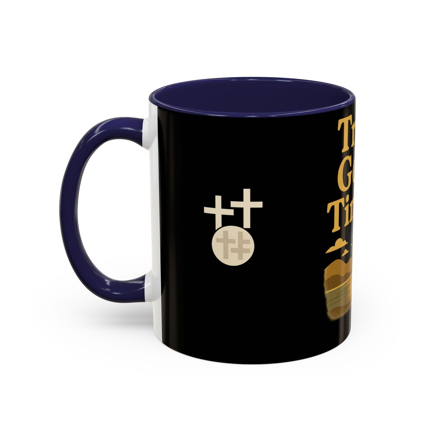 Trust God's Timing Christian Coffee Mug – Inspirational Accent Cup (11oz & 15oz), Faith-Based Gift for Coffee & Tea Lovers