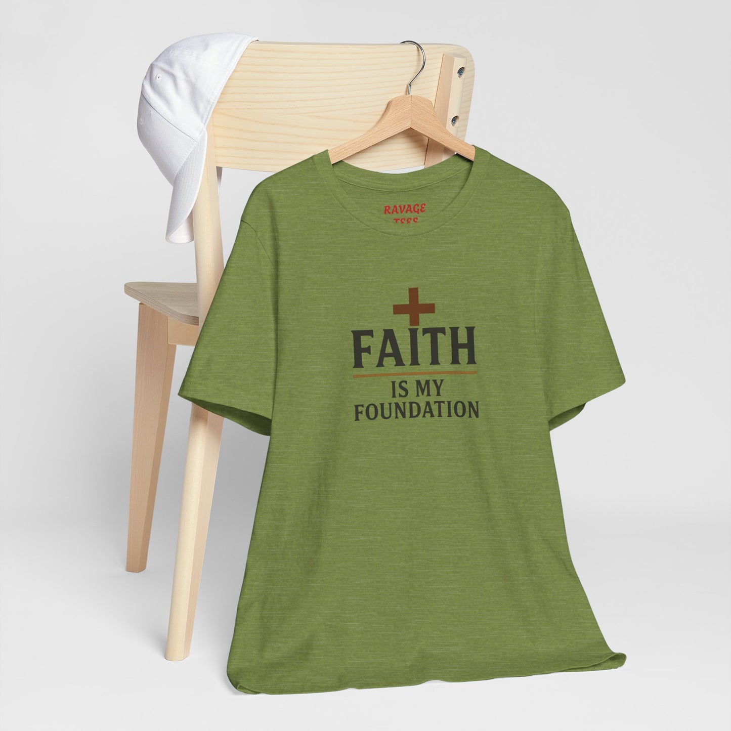 Faith Is My Foundation T-Shirt | Inspirational Graphic Tee | Casual Unisex Christian Apparel | Everyday Wear | Gift for Believers