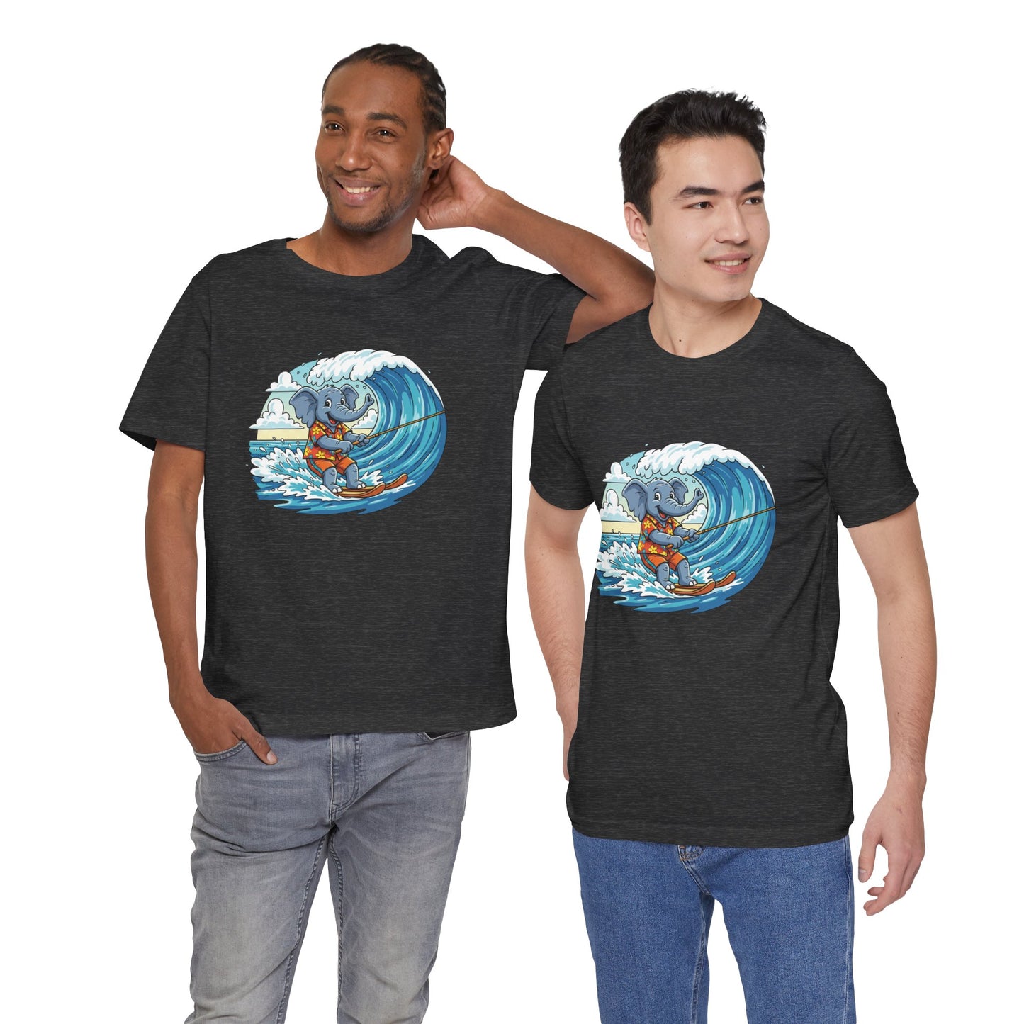 Surfing Elephant Unisex Tee