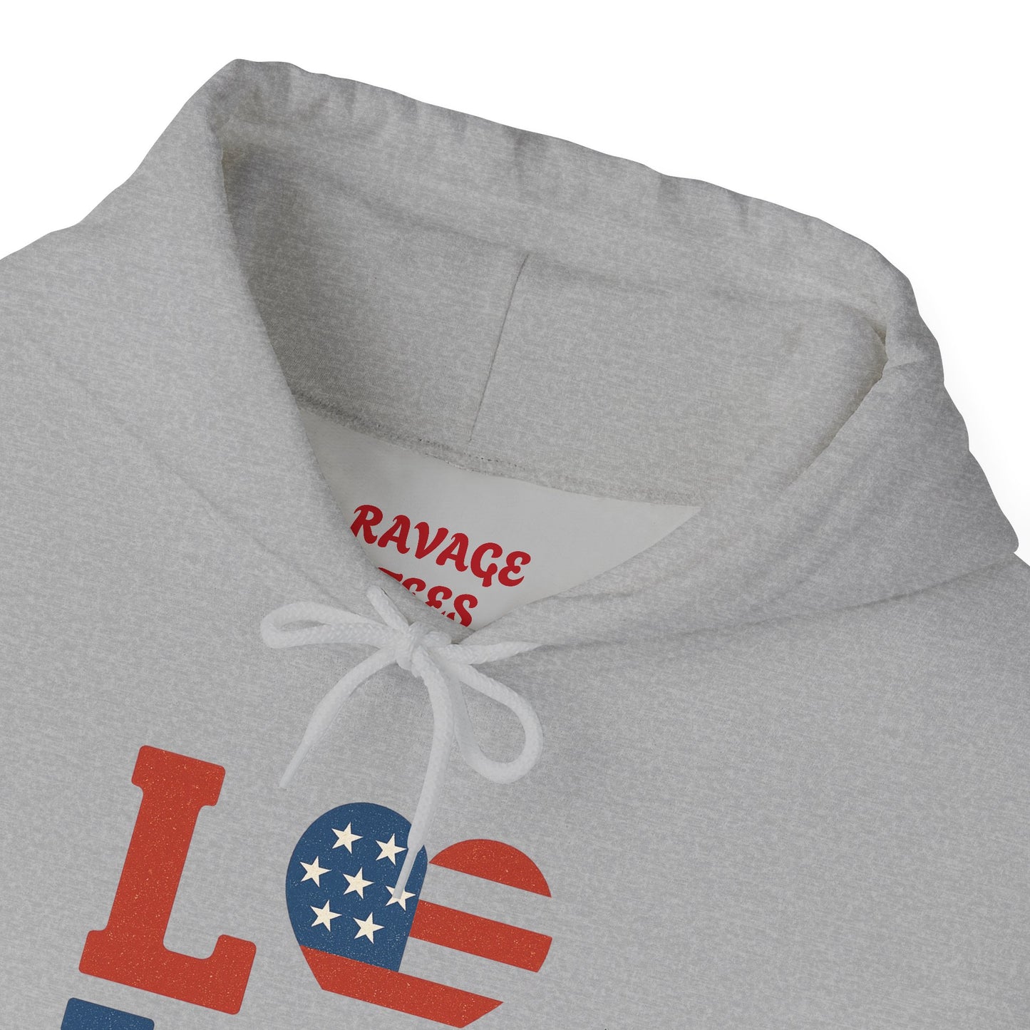 Unisex Hooded Sweatshirt with 'LOVE' Design - Cozy Gift for Friends, Valentine's Day, Casual Wear, Relaxation, Everyday Use