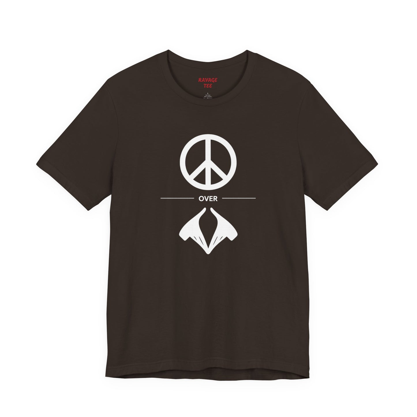 Peace Sign Unisex Jersey Tee, Casual Wear, Gift for Friends, Summer Fashion, Festival Outfit, Eco-Friendly Apparel