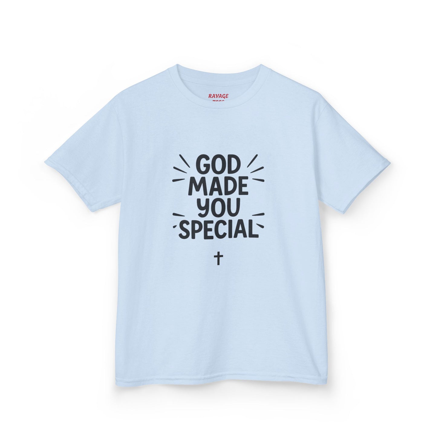 Kids Christian T-Shirt, God Made You Special Tee, Youth Religious Apparel, Faith-Based Gift, Inspirational Kids Wear
