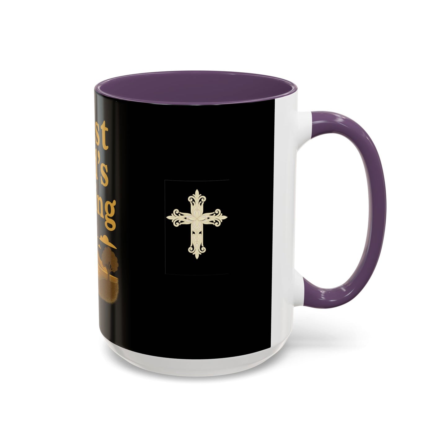 Trust God's Timing Christian Coffee Mug – Inspirational Accent Cup (11oz & 15oz), Faith-Based Gift for Coffee & Tea Lovers