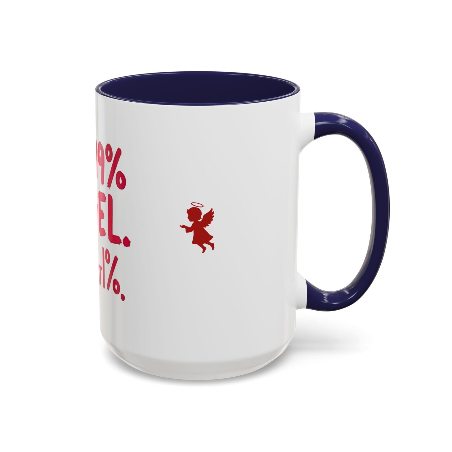 Humorous Accent Coffee Mug - Perfect Gift for Friends, Playful Coffee Lovers, Angel-Themed Decor, Birthday Present, Funny Quote Mugs