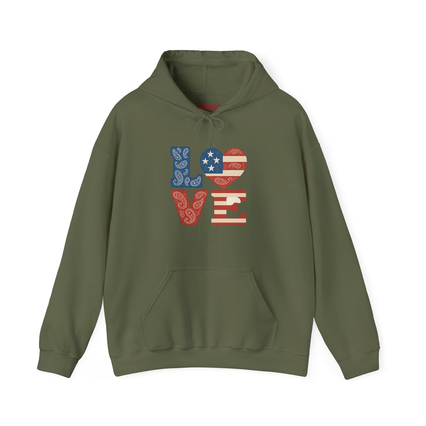 Unisex Hooded Sweatshirt with 'LOVE' Design - Cozy Gift for Friends, Valentine's Day, Casual Wear, Relaxation, Everyday Use