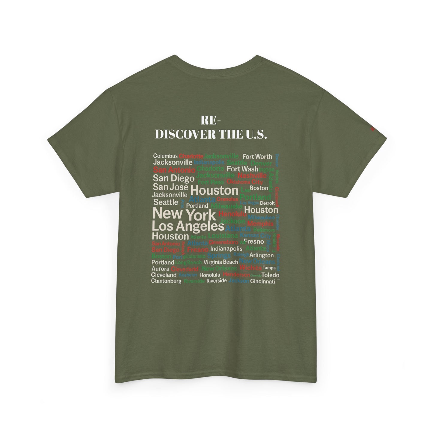 Re-Discover the U.S. Urban Cityscape Tee - Unisex Heavy Cotton Tee