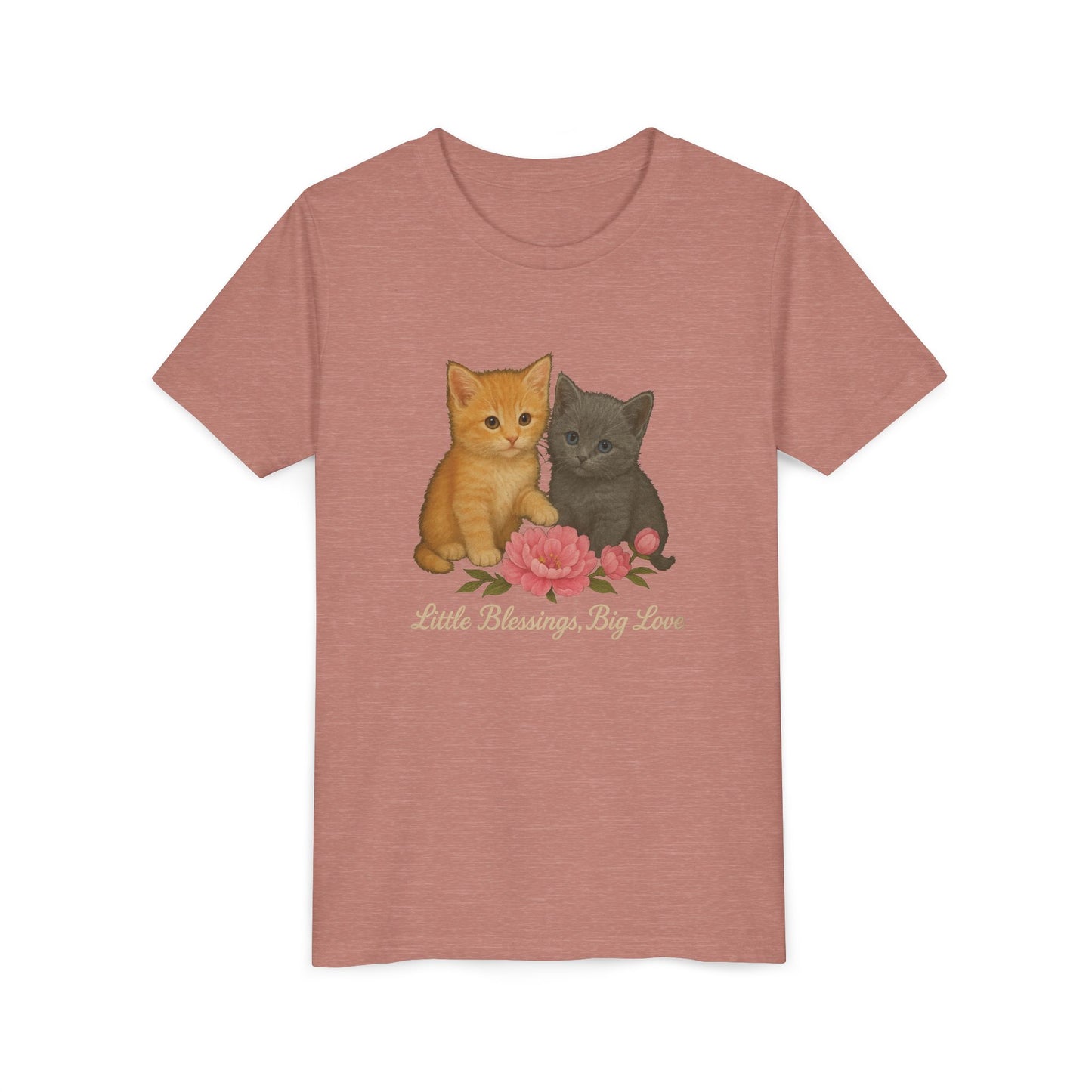 Adorable Kitten Youth Tee - Cute Cat Tee for Kids, Gifts for Cat Lovers, Birthday Present, Animal Lovers Shirt, Playful Kids Shirt