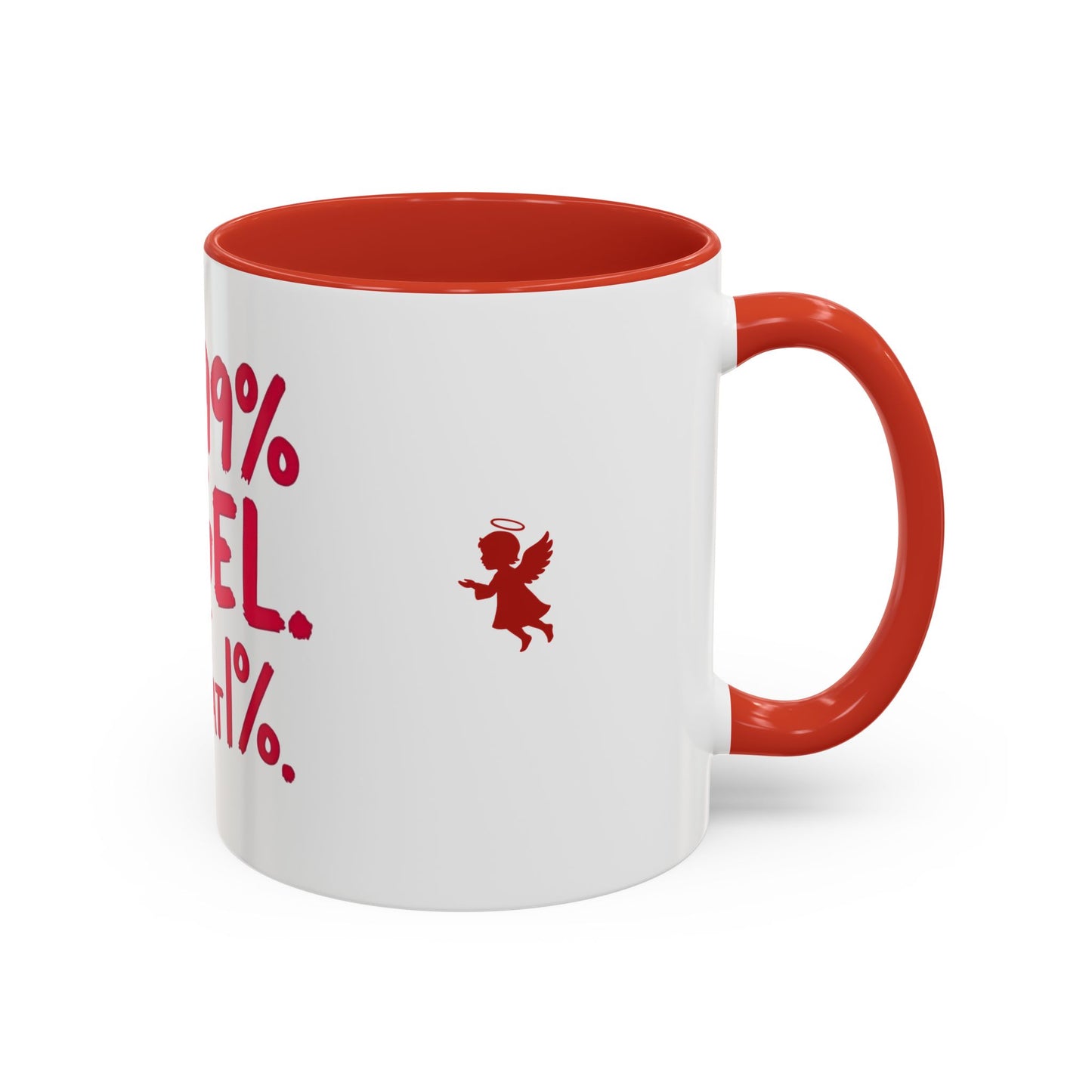 Humorous Accent Coffee Mug - Perfect Gift for Friends, Playful Coffee Lovers, Angel-Themed Decor, Birthday Present, Funny Quote Mugs