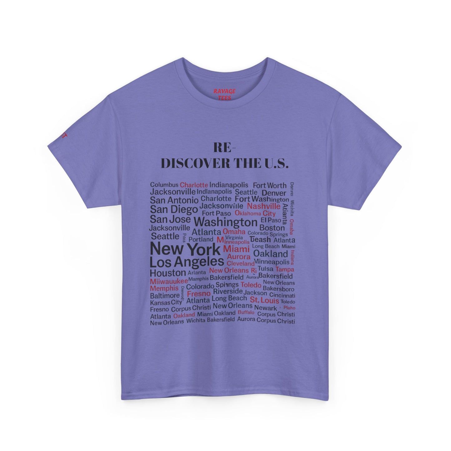 Re-Discover the U.S. Unisex Exploratory Travel T-Shirt, Adventure Tee, USA Discovery Shirt