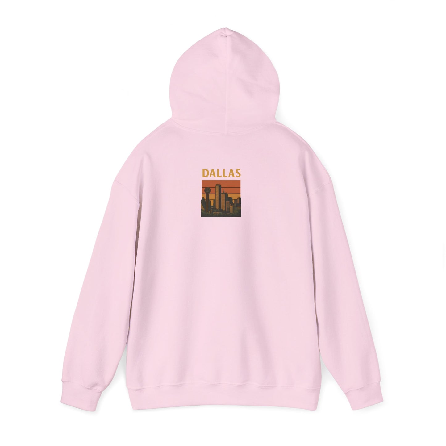 DALLAS Unisex Hoodie – Cozy Sweatshirt, Casual Travel Souvenir, Relaxed Streetwear Gift for Nature & City Lovers