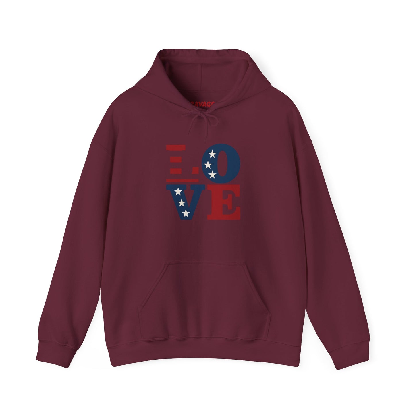 Unisex Hooded Sweatshirt with 'LOVE' Design - Cozy Gift for Friends, Valentine's Day, Casual Wear, Relaxation, Everyday Use