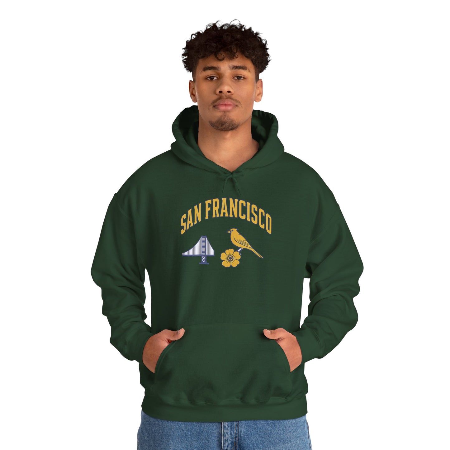 SAN FRANCISCO Unisex Hoodie – Cozy Sweatshirt, Casual Travel Souvenir, Relaxed Streetwear Gift for Nature & City Lovers
