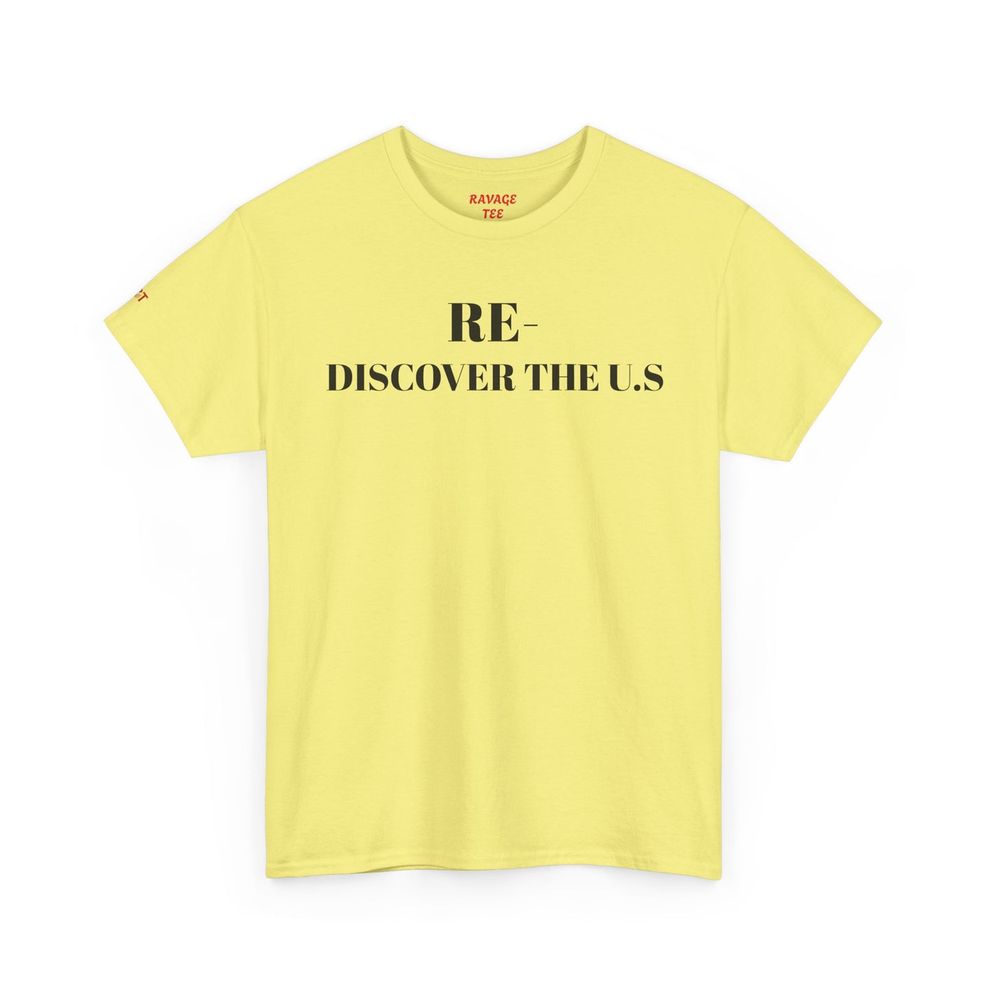 RE-DISCOVERVER the U.S. Unisex Heavy Cotton Tee