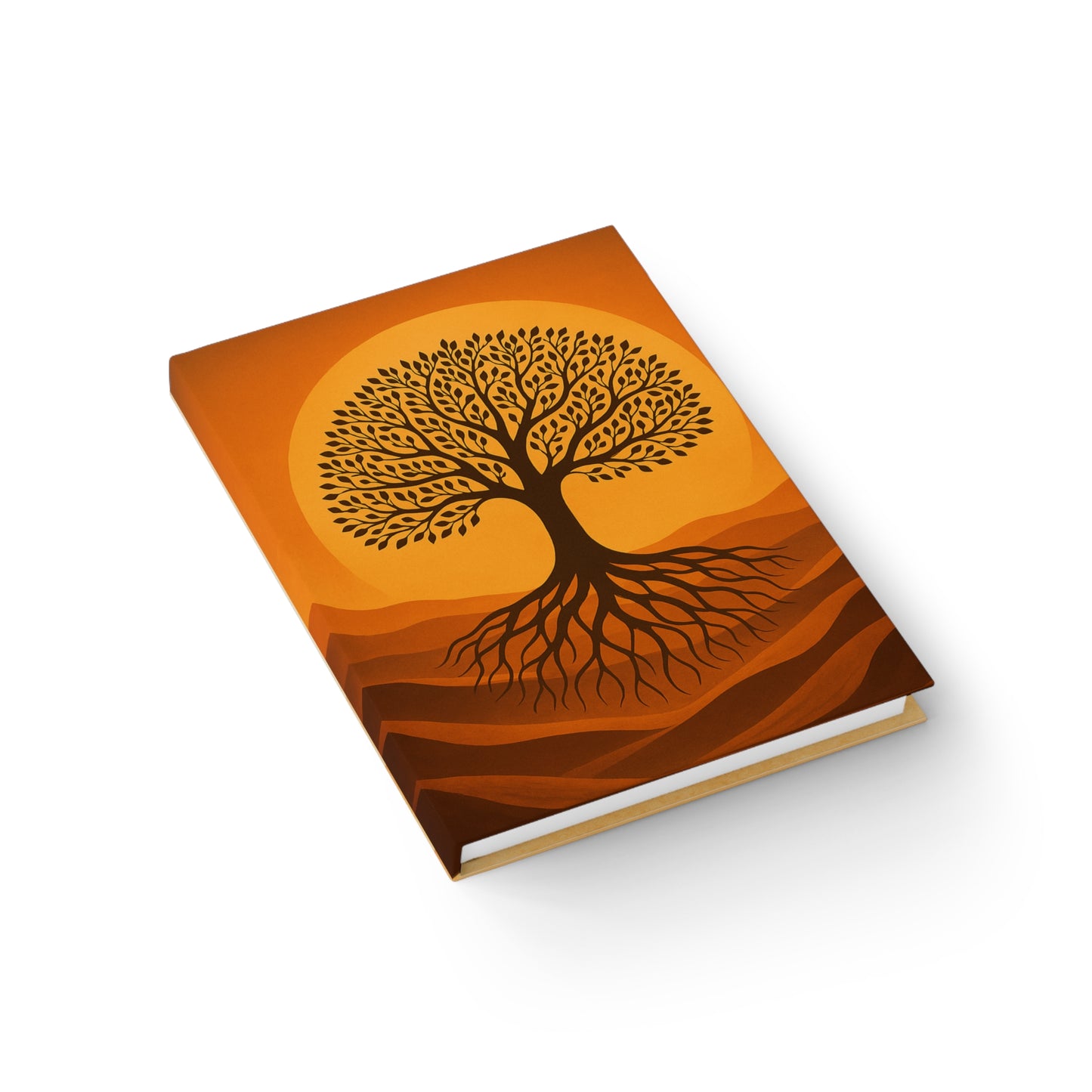 Sunset Tree Journal - Nature Inspired Notebook, Spiritual Practice, Art Therapy