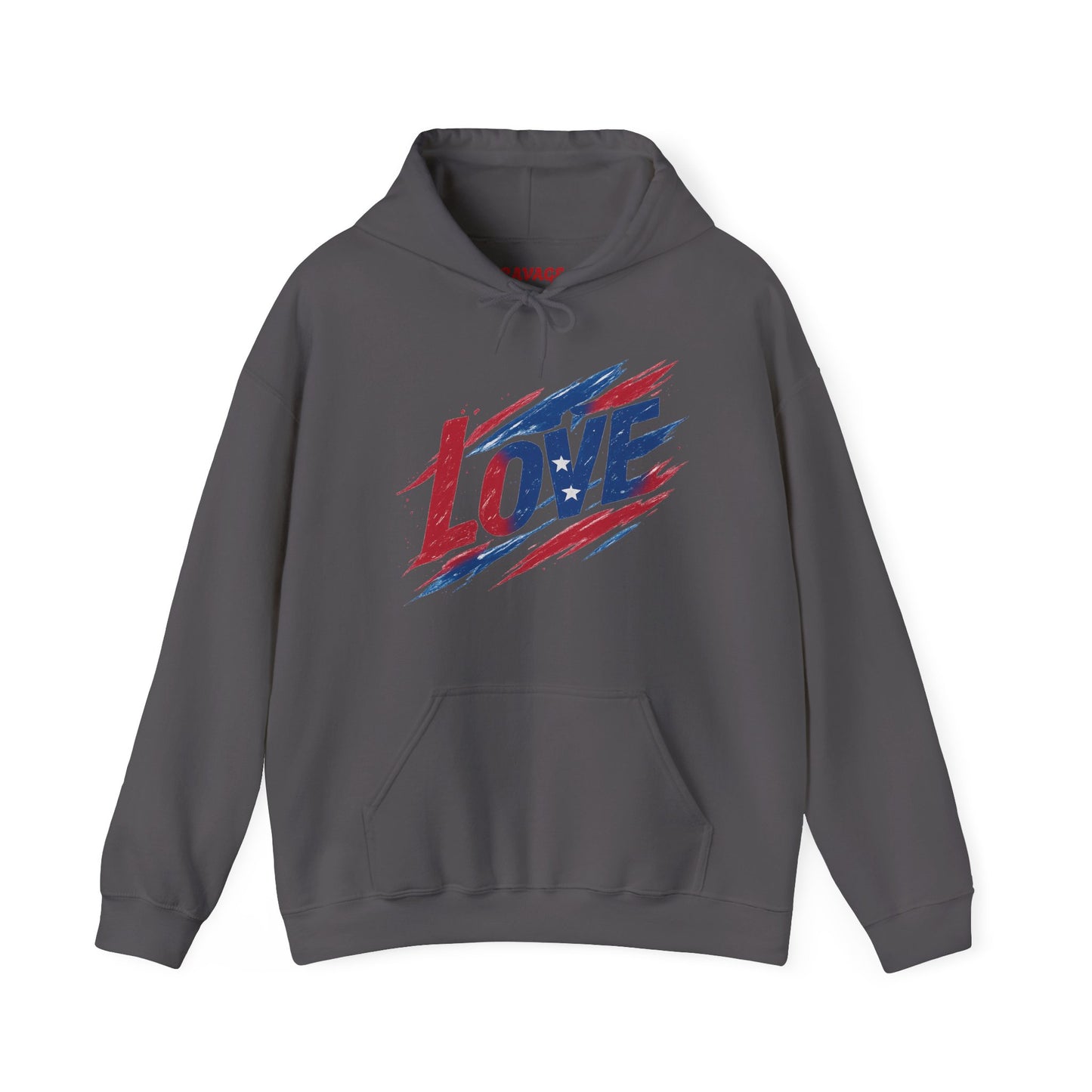 Unisex Hooded Sweatshirt with 'LOVE' Design - Cozy Gift for Friends, Valentine's Day, Casual Wear, Relaxation, Everyday Use