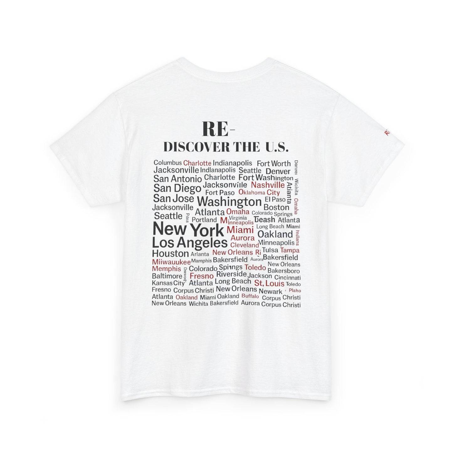 RE-DISCOVERVER the U.S. Unisex Heavy Cotton Tee
