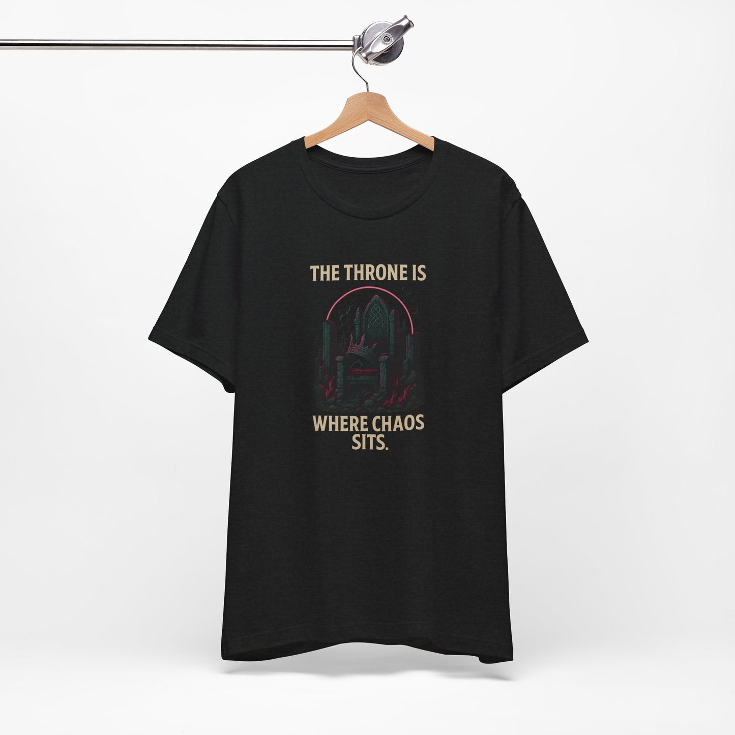 Chaos Throne Graphic Tee | Unisex T-Shirt | Funny Gamer Shirt | Trendy Casual Wear | Unique Gift Idea