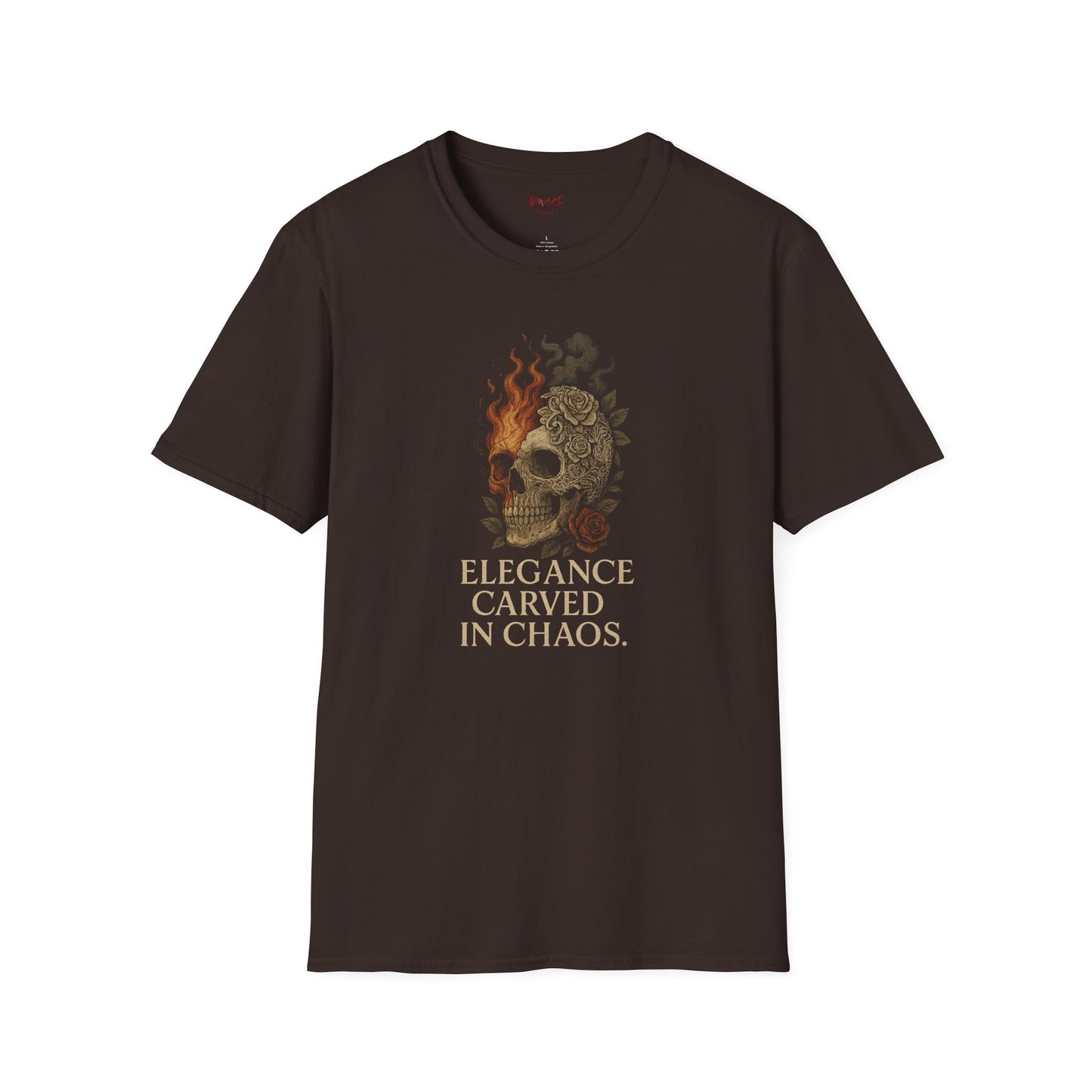 ELEGANCE CARVED IN CHAOS Unisex Graphic T-Shirt – Casual Streetwear