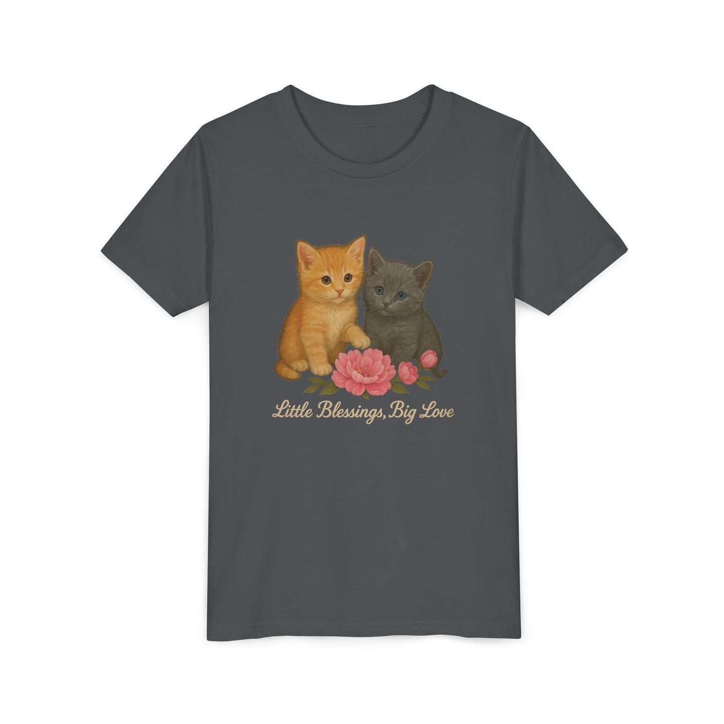Adorable Kitten Youth Tee - Cute Cat Tee for Kids, Gifts for Cat Lovers, Birthday Present, Animal Lovers Shirt, Playful Kids Shirt
