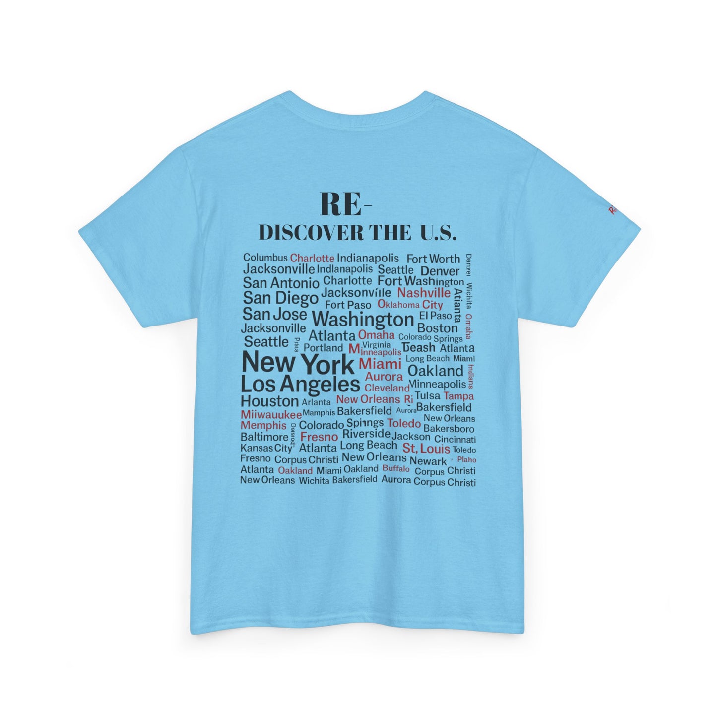 RE-DISCOVERVER the U.S. Unisex Heavy Cotton Tee